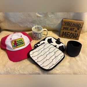 Set of Various Items for Cat Lovers!